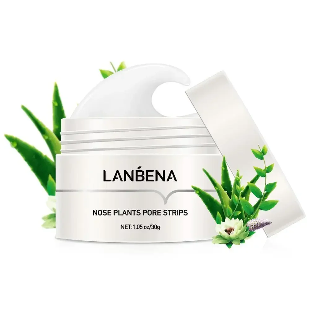 LANBENA Nose Blackhead Remover Cream Pore Strip Tearing Mask Peeling Acne Cleaner Nasal Patch Black Dots Deep Deaning Skin Care