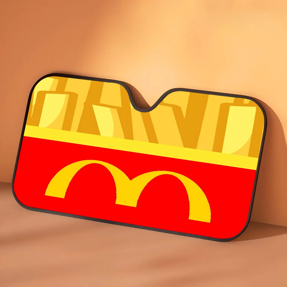 M-McDONALD S غطاء الزجاج الأمامي سيارة الزجاج الأمامي راية نافذة السيارة الظل الزجاج الأمامي ظلة ديكور السيارة الغربية