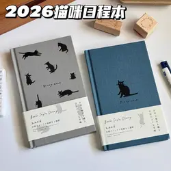 Cute Cat B6 2026 Week Planner Notebook Daily Weekly Plan Journal Personal Diary Calendar Time Management Goals Setting Schedule