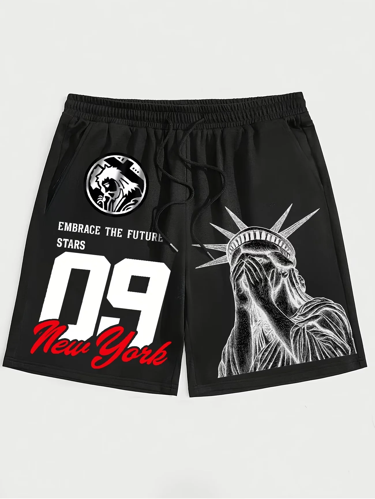 Summer Streetwear Vintage punk Hip Hop  Y2K Women Men Shorts Pickleball Drawstring Athletic Shorts Sweatpants Jogging Beach Pant