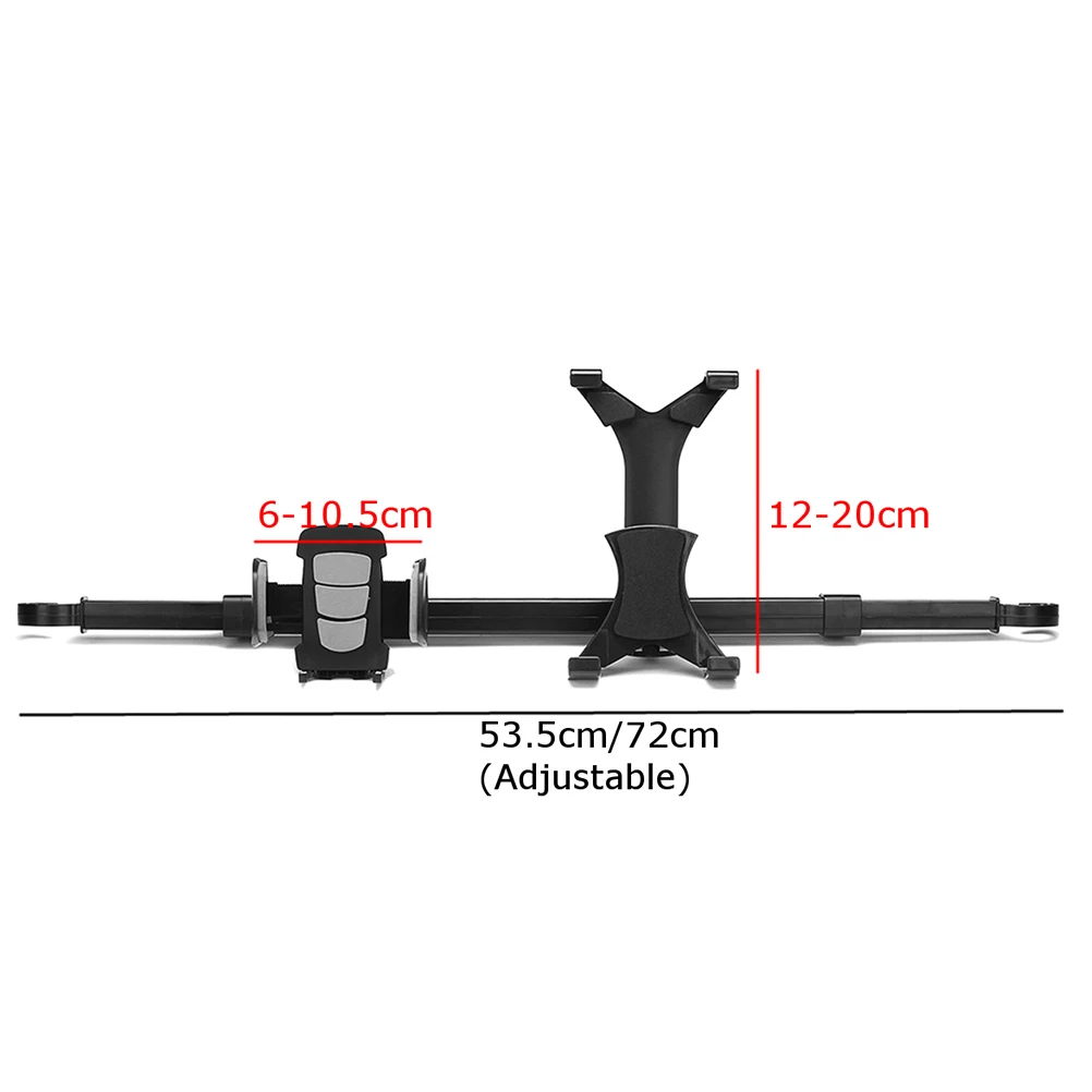 

360 Degree Swivel Car Back Seat Tablet Holder Phone Stand Rear Mount Bracket Universal Pivot Support for Movies