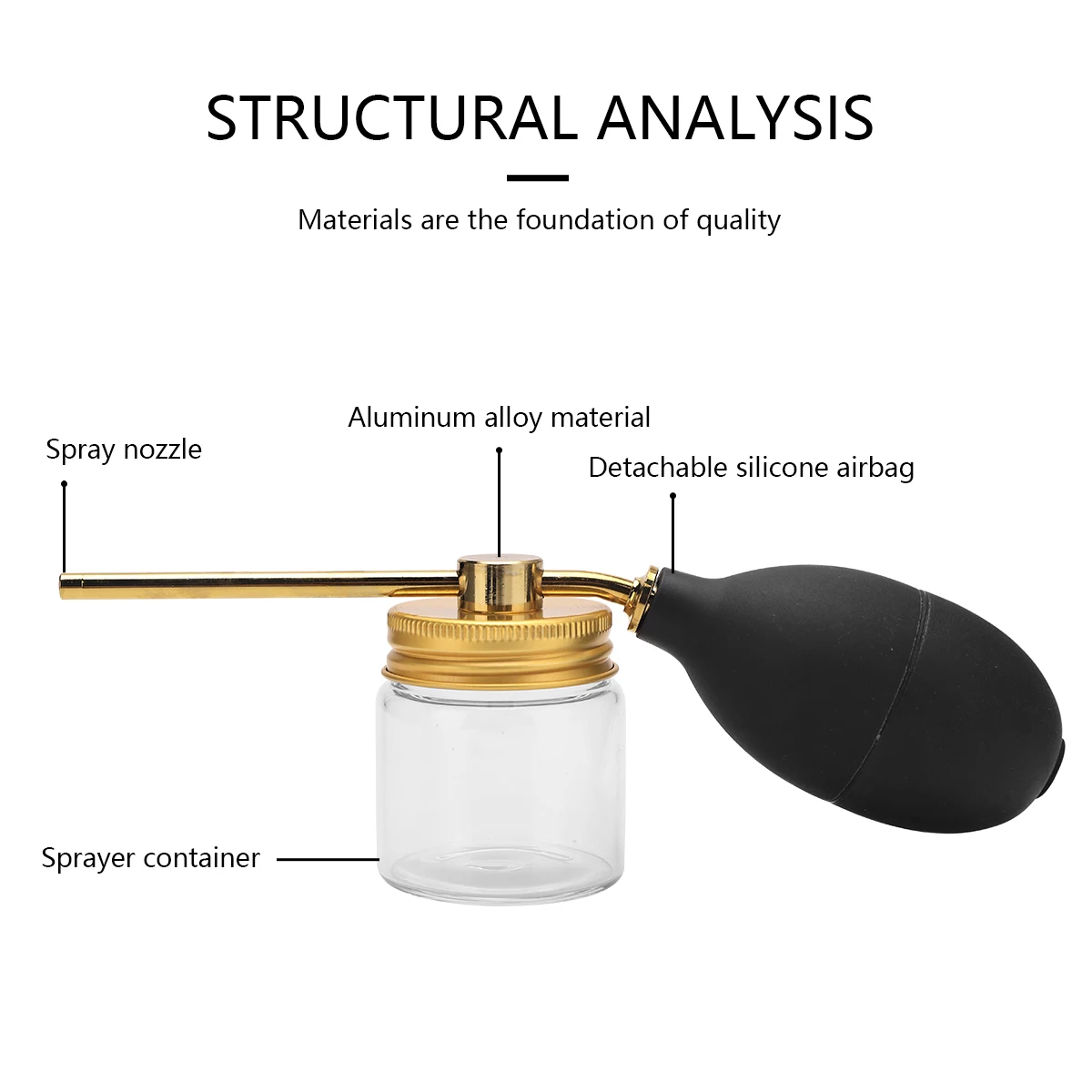 Professional Powder Spray Bottles Portable Hairdressing Tools Hair Building Fiber Spraying Bottle Hair Atomizer for Hair fibers