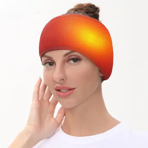 Faixa de Cabeça Elétrica Aquecida para Alívio e Relaxamento, com 3 Níveis de Temperatura para Massagem no Couro Cabeludo e Melhor Sono