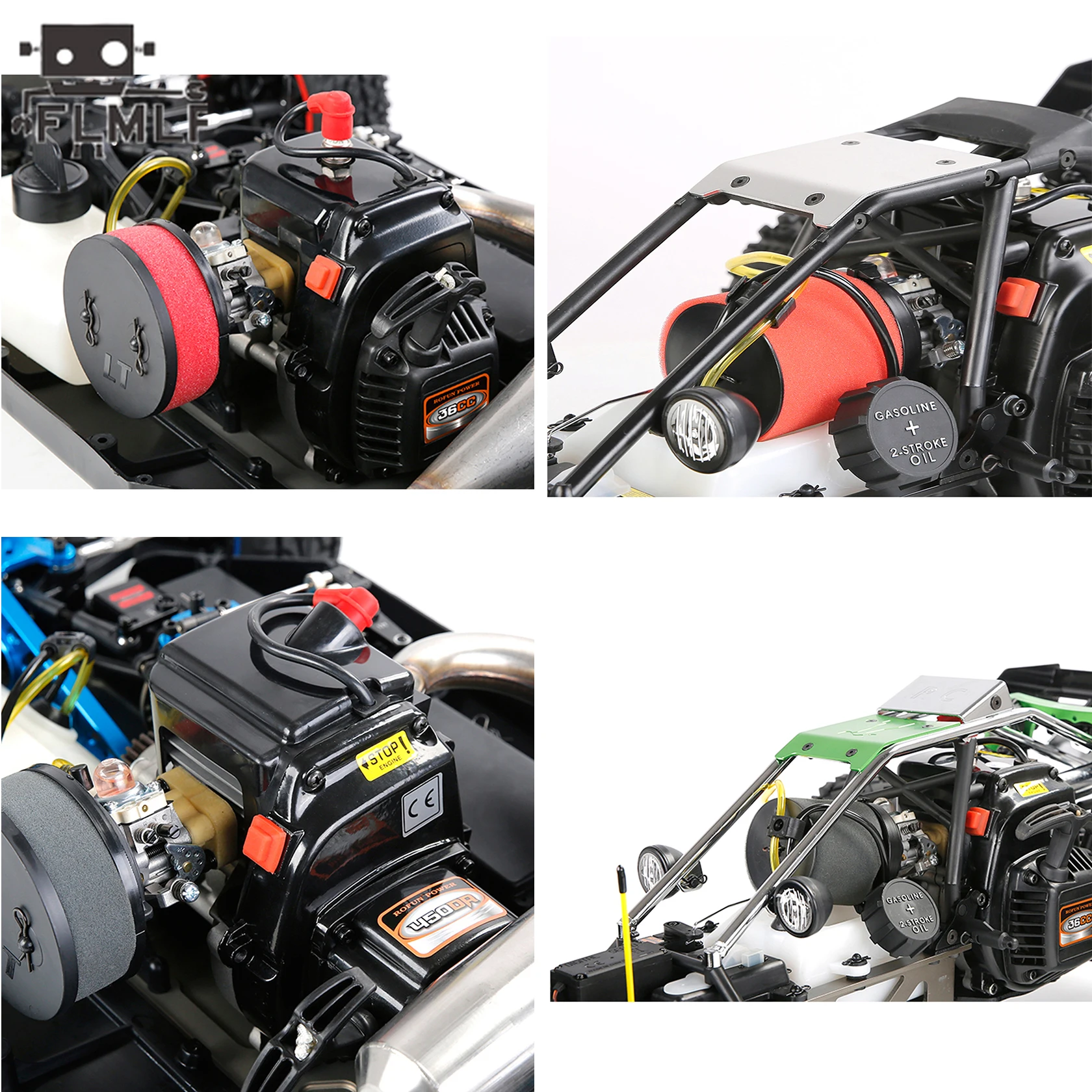 Rc Car 23cc~ 71cc Engine Air Filter or Sponge Kit for 1/5 Losi 5ive-t Rofun Rovan LT King Motor X2 or BAJA 5B 5T 5SC Truck Parts