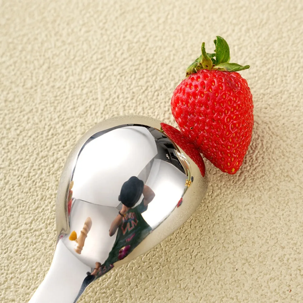 

304 Stainless Steel Ice Cream Spoon Self-melting Upright Watermelon Scoop Ergonomic Handle Polished Gelato Ball Spoon Household