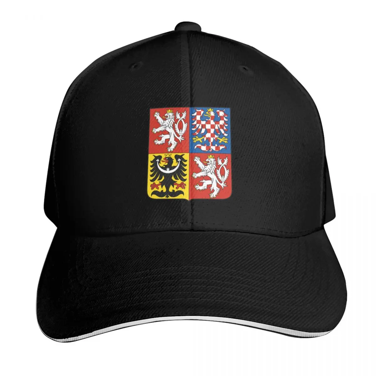 Coat of Arms of the Czech Republic Baseball Cap Snapback Flat Bill Strapback Dad Hat Six Panel Structured Crown