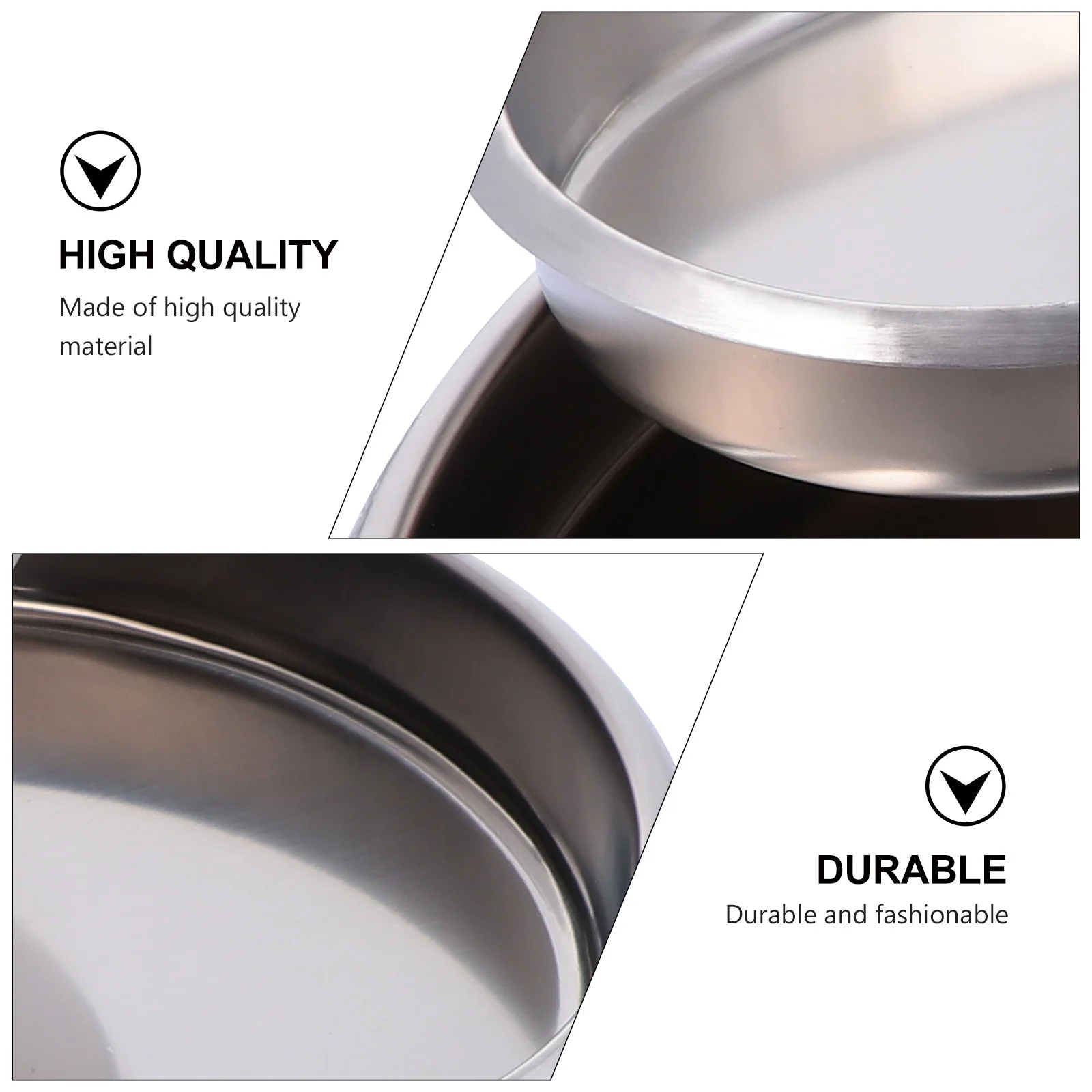 

3Pcs Dental Tray Stainless Steel Seamless Surgical Medical Instrument Tray Emesis Basin for Clinical Laboratory Use