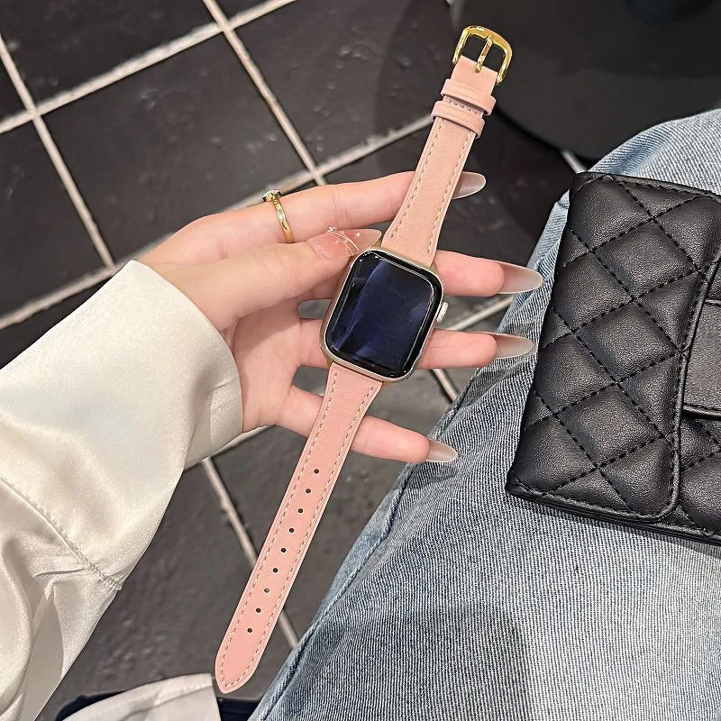 Cinturini in pelle classici per cinturino Apple Watch 38 40 41 42 44 45 46 49mm cinturino in vera pelle per iWatch SE S11 10 9 8 7 6 5 4 3