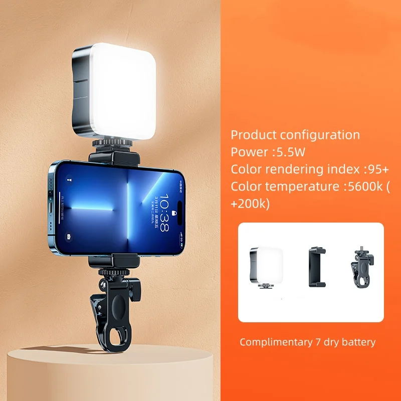 الهاتف المحمول ملء الضوء المحمولة البسيطة LED ضوء يده في الهواء الطلق التصوير ترايبود Selfie عصا الوجه الجمال LED ملء الضوء