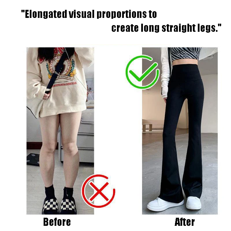 Winter Shark Pants Wear Black High-Waisted Slimming Horseshoe Pants Leggings Women'S Casual Slightly Stretched Wide Leg Pants