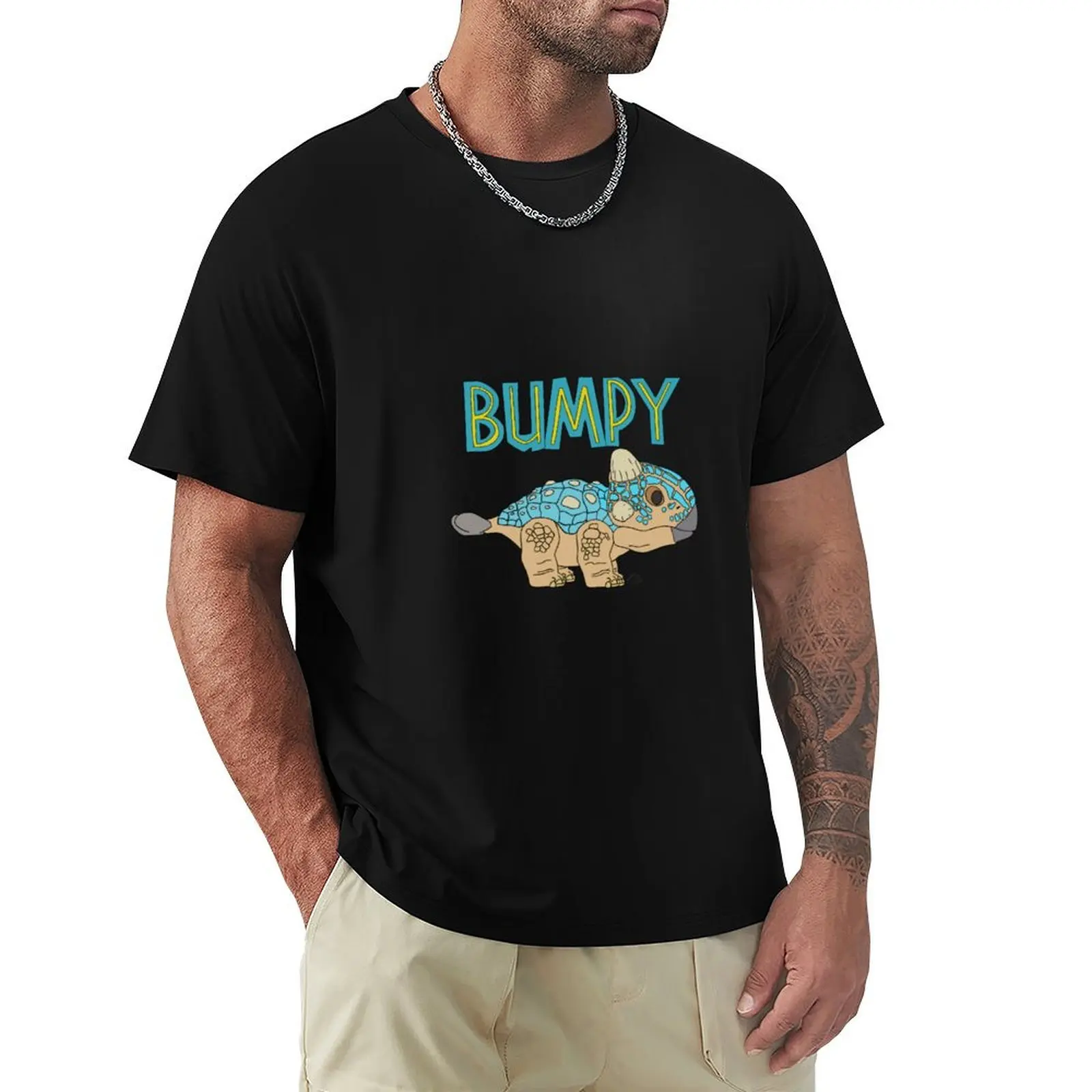 Jurassic Bumpy T-Shirt All Match Print Short Sleeve Top