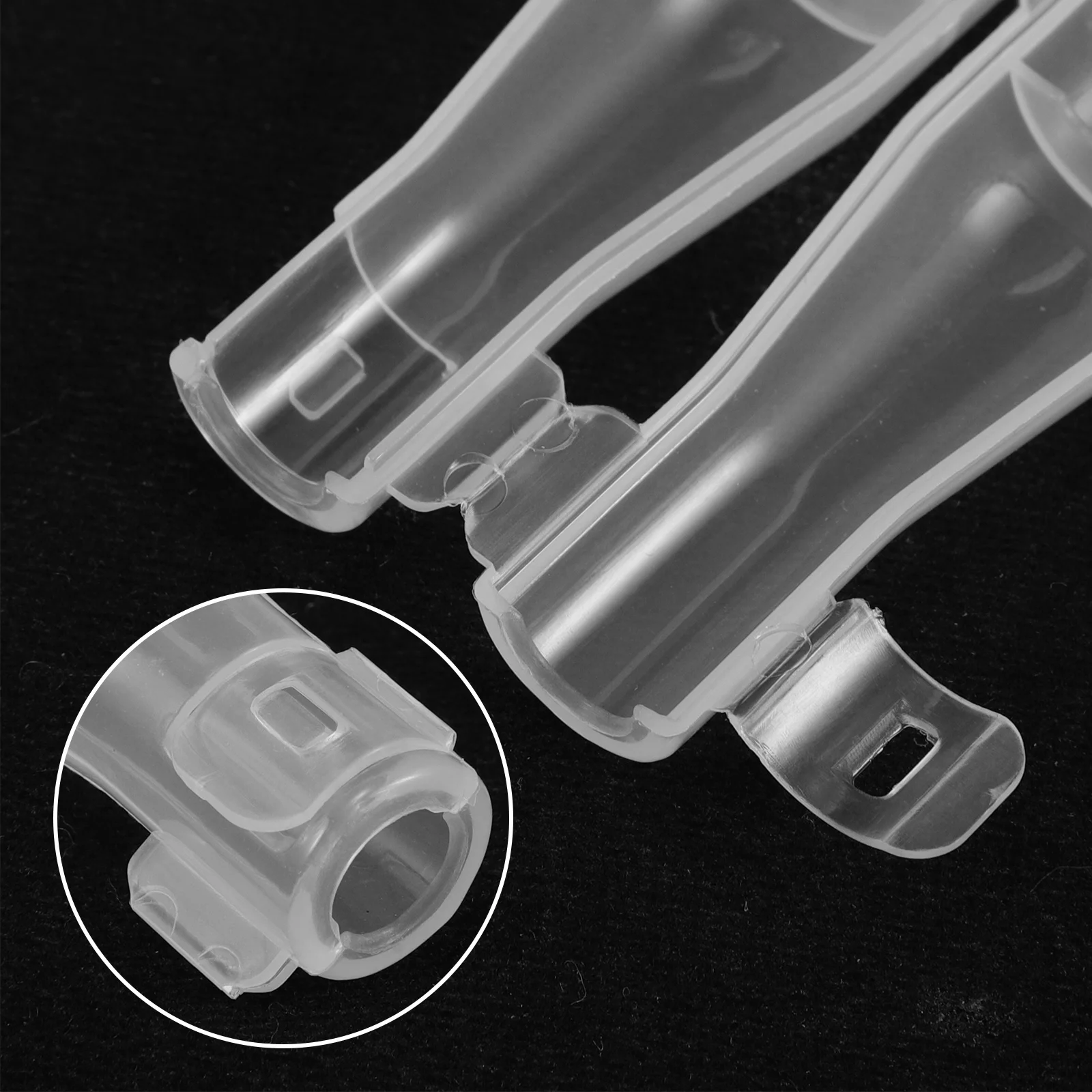 10 Stück Make-up-Pinsel-Schutzhüllen, transparente, runde Staubschutzhüllen aus Kunststoff für die Aufbewahrung von Pinseln auf Reisen