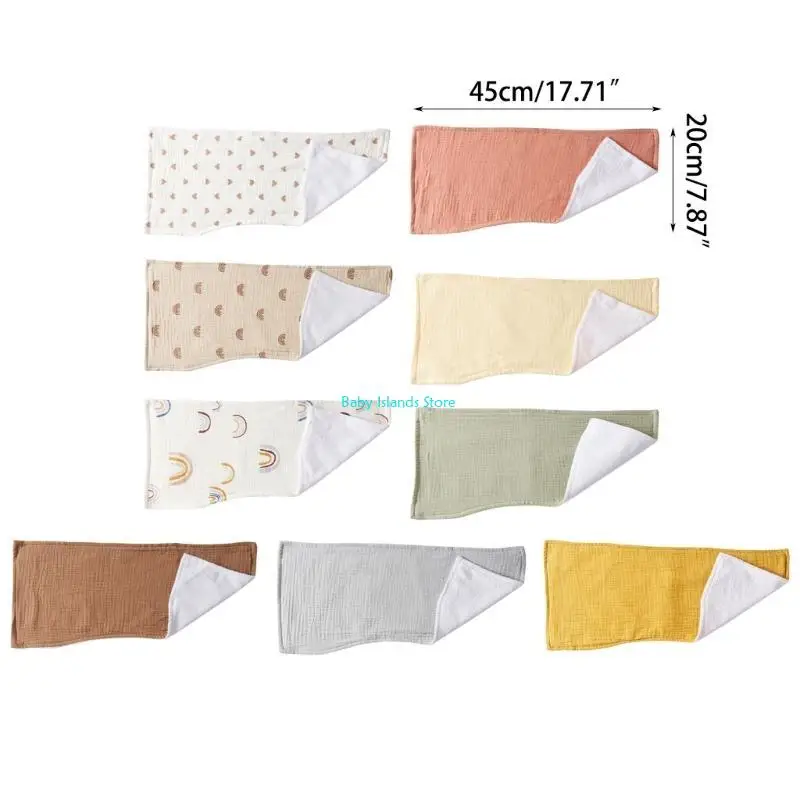 Toalla saliva infantil K92d Toallas algodón para niñas para niños, niños pequeños alimentando baberos para lavadores