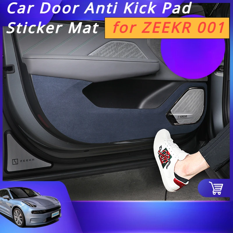 

Suede Car Door Anti Kick Pad Sticker Protective Mat for ZEEKR 001 Car Anti Kick Pad Protection Interior Doors Anti-Dirty Trim