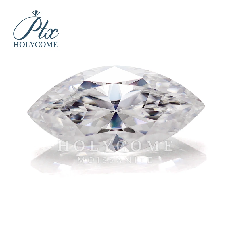 GRA Multicolor Brilliant Marquise Cut Loose Moissanite Gemstone VVS1 Pass Diamond Test with GRA Certificate Gemstones Wholesale