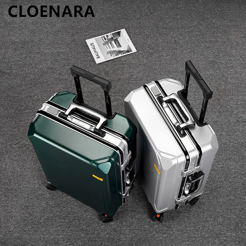 COLENARA-Valise à Roulettes avec Cadre en Aluminium pour Homme et Femme, Boîte d'Embarquement en ABS et PC, Bagage d'Affaires, 20 Pouces, 22 Pouces, 24 Pouces, 26 Pouces