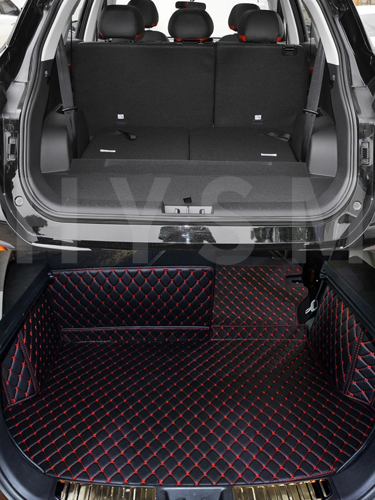 3D PU For JAC JS8 J8 X8 2021-2023 PU Car trunk mat Leather Waterproof Car Accessories Fully Surrounded Original Factory