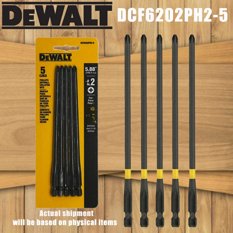 

DEWALT DCF6202PH2-5 Drywall Collator Bits 5PC PH2 For DCF620/DCF630/DCF6202 Willow Nail Gun Compatible Power Tool Accessories