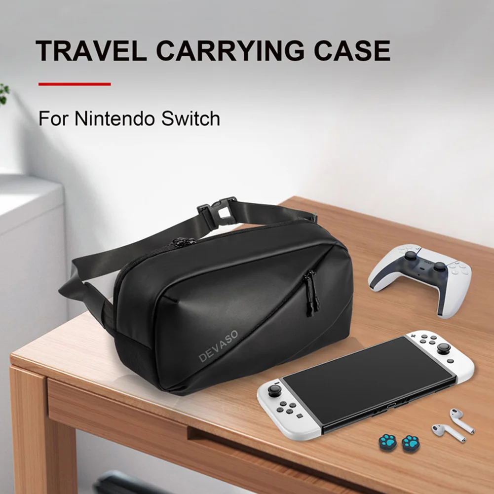 Game Console Protective Bag for Steam Deck /ROG ALLY Accessories Portable Carrying Case Waterproof Scratchproof Shoulder Bag