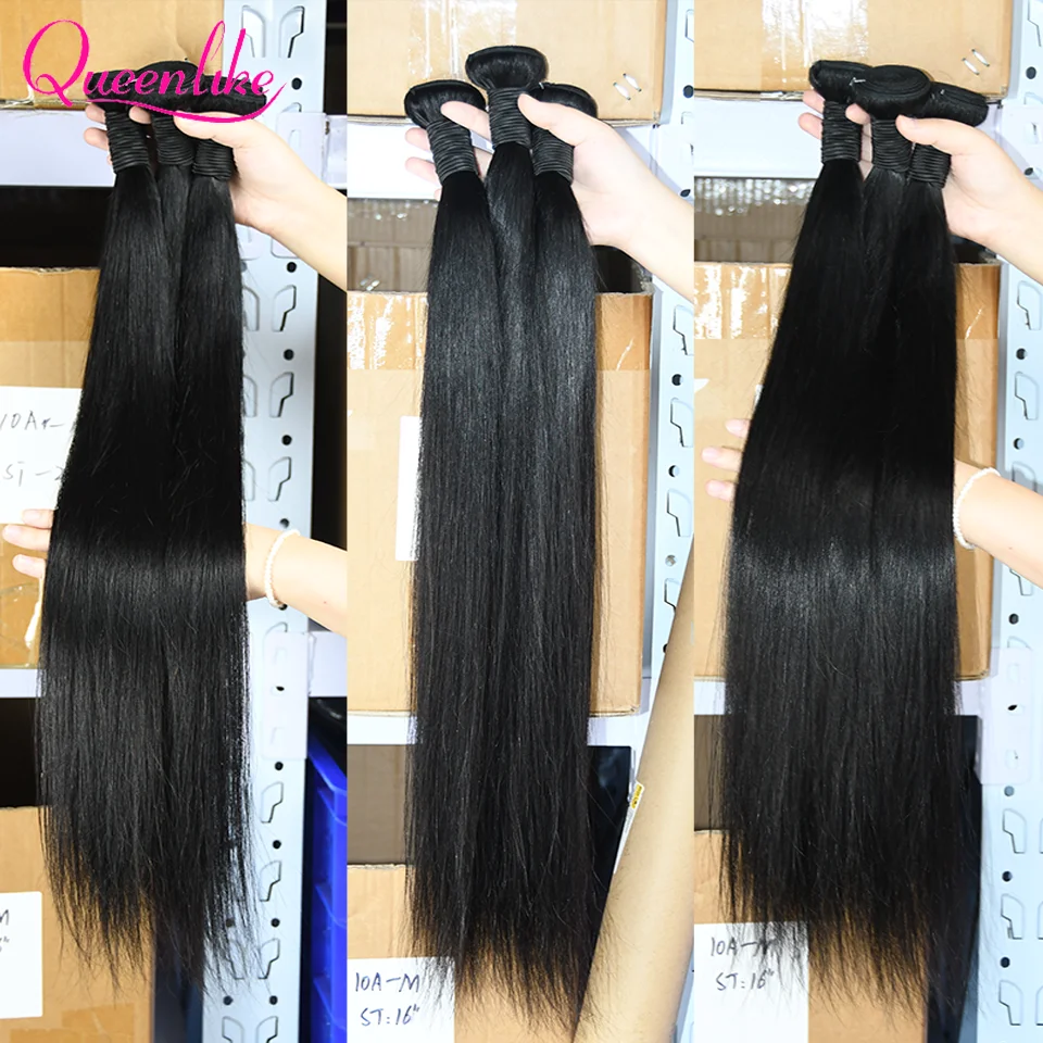 6X6 5x5 4X4 Lace Closure With 30 40 Inch Human Hair Bundles With 13x4 Frontal Straight Brazilian Weave 3 Bundles With Closure