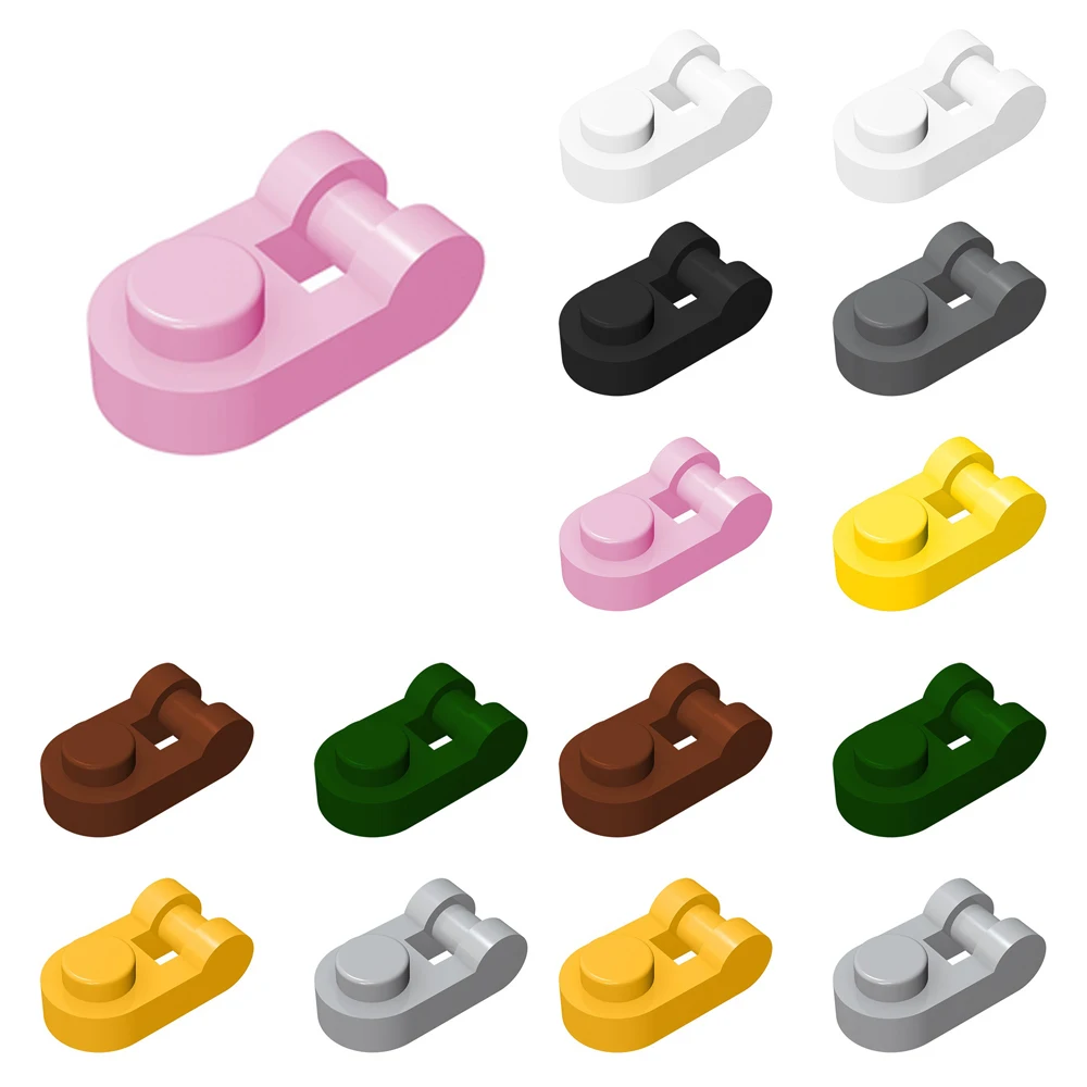 50PCS 26047 Special Plate 1 X 1 Rounded with Handle Building Block Toys For Compatible Educational Creative DIY MOC Bricks
