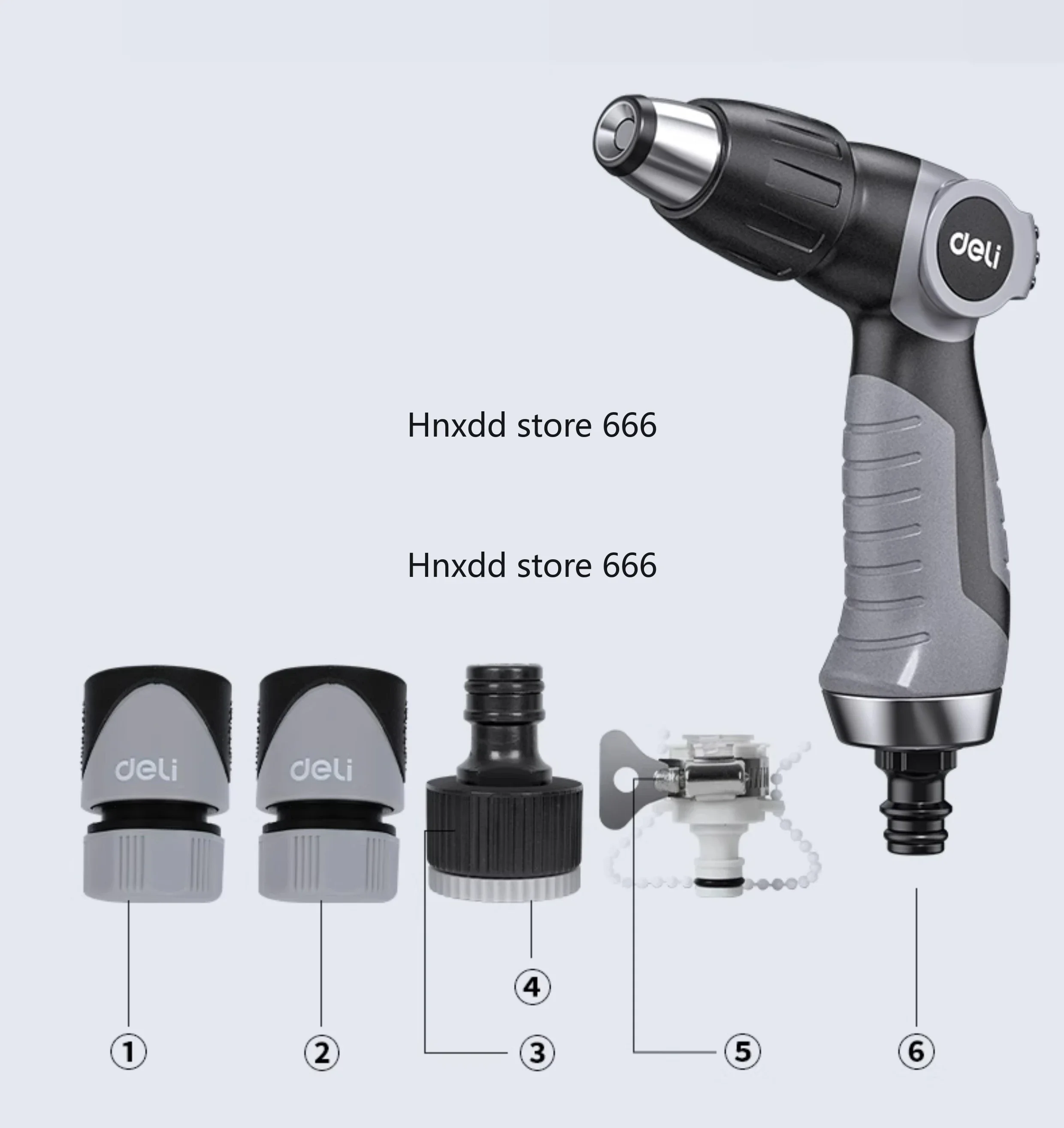 Powerful water spray tap water pipe hose flushing floor brush car increase pressure gun head