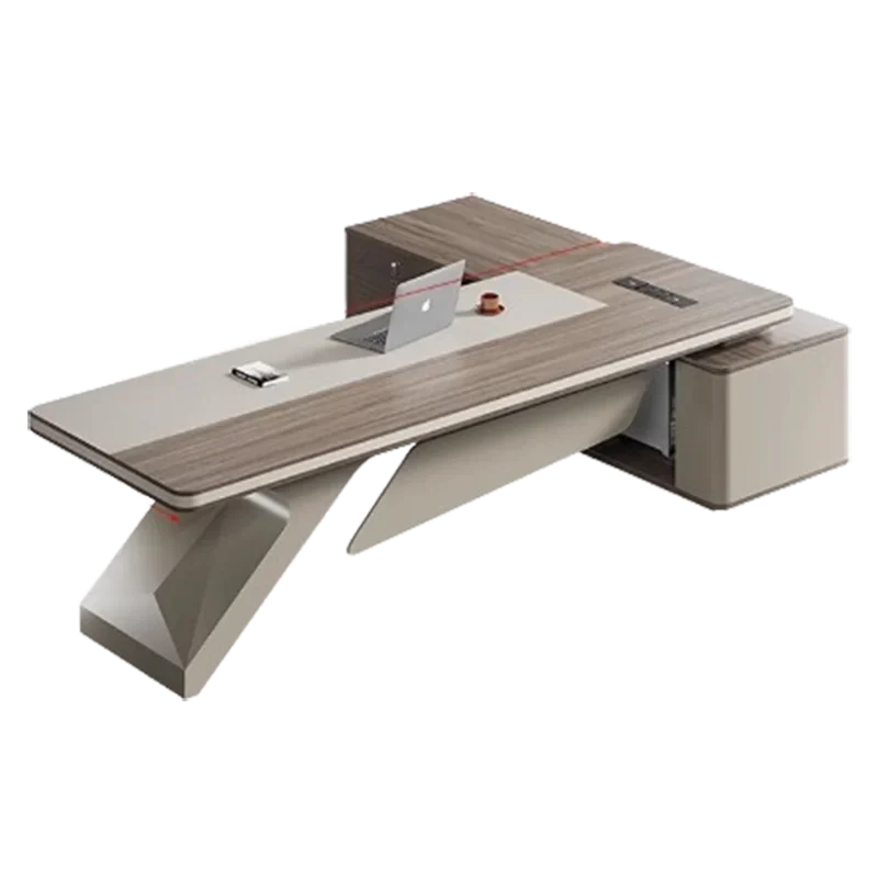 

-Для рабочего офисного стола, менеджер, дизайнерский органайзер, белый современный стол, кабинет, L-образные ящики, мебель Mesa Para Computador и