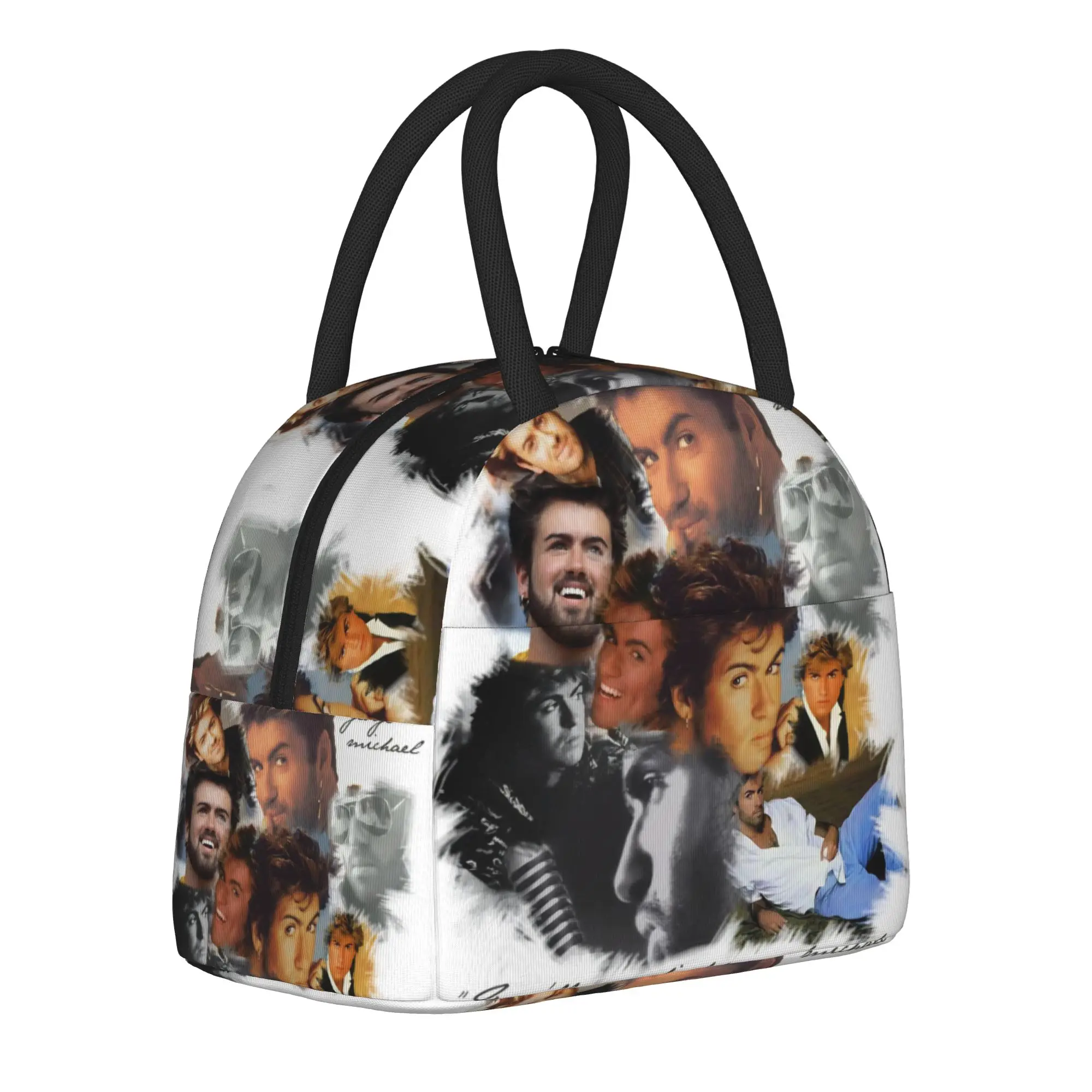 Lunch Boxes George Michael Cool Singer Accessories  Lunch Food Box Ins Style Cooler Thermal Lunch Box For School