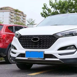 CAR STYLING For Hyundai Tucson 2015-2018 RACING GRILLE GRILL Car accessories FRONT MASK COVER GRILLS with logo