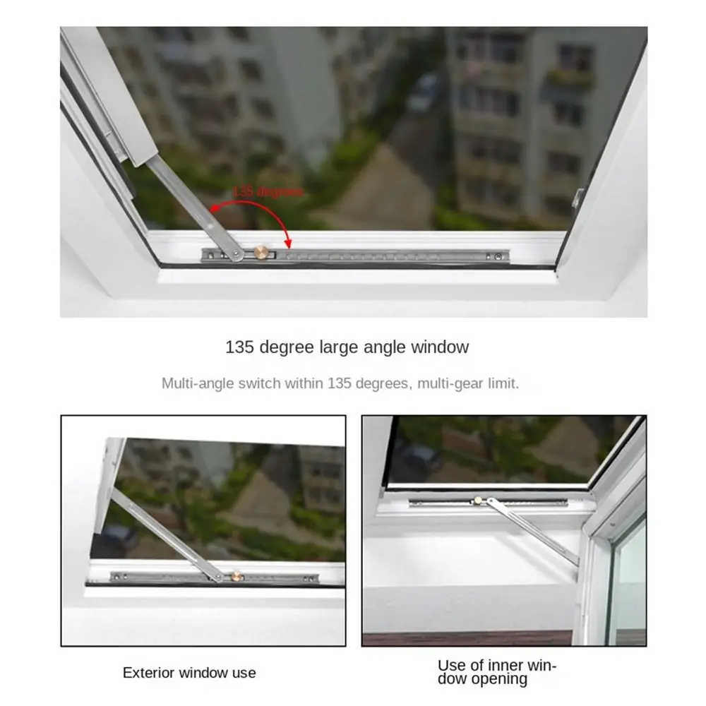 Stainless Steel Window Support Gusset Fixed Windproof Window Windproof Brace Brace Stopper Angle Controller Window Restrictor