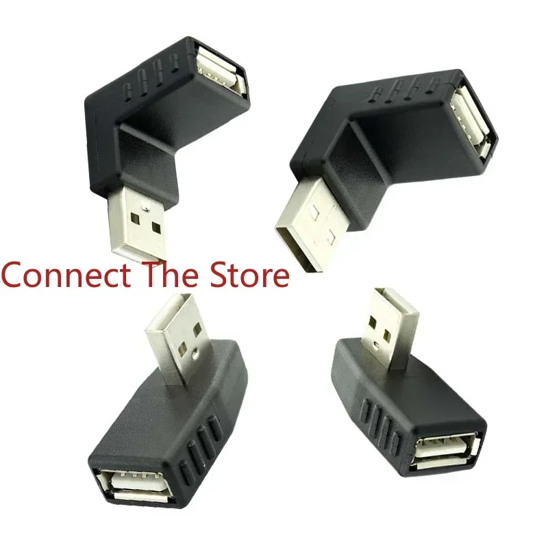 

5PCS USB 2.0 Male To Female Adapter 90° Right Angle All-inclusive Interface Converter Is Available From Stock
