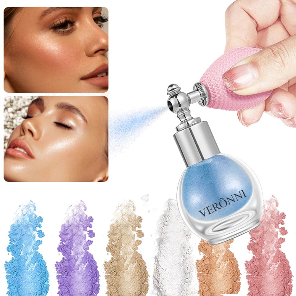 Glitter Spray Markeerstift Poeder Diamant Hoogglans Airbag Poeder Geur Glanzend Hoog Licht Glitter Gezicht Body Make-Up Cosmetica