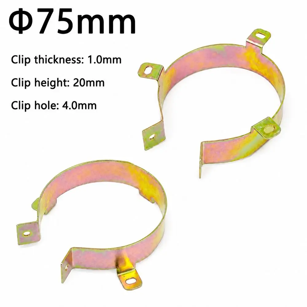1Pcs 22-90mm Capacitor Bracket Clamp Zinc Plated Mounting Clip Capacitor Mounting Clip Screw Nut Anti Oxidation