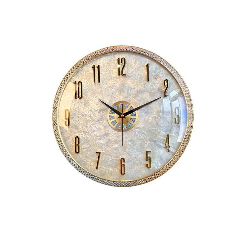 Battery Mechanism Wall Clock Luxury Atmosphere Hanging Watch Living Room Reloj Pared  Dining Room Wall Sense Simple Time Clock