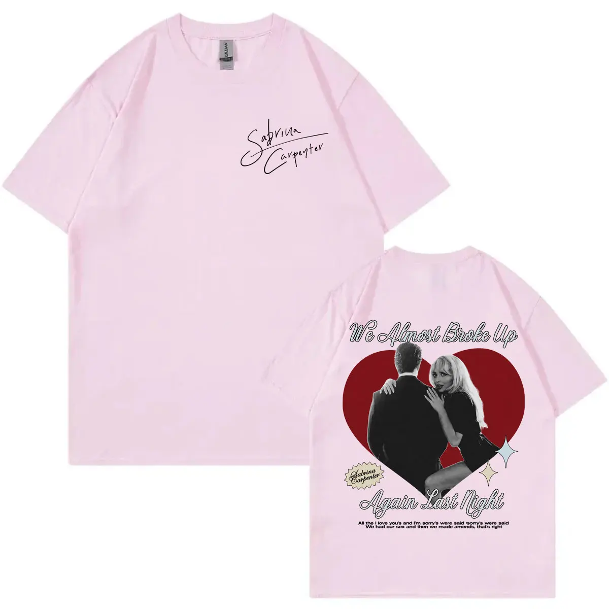 Singer Sabrina Carpenter Merch T-shirt Men Women Fashion Vintage Short Sleeve T-shirts High Quality Cotton Oversized T Shirts