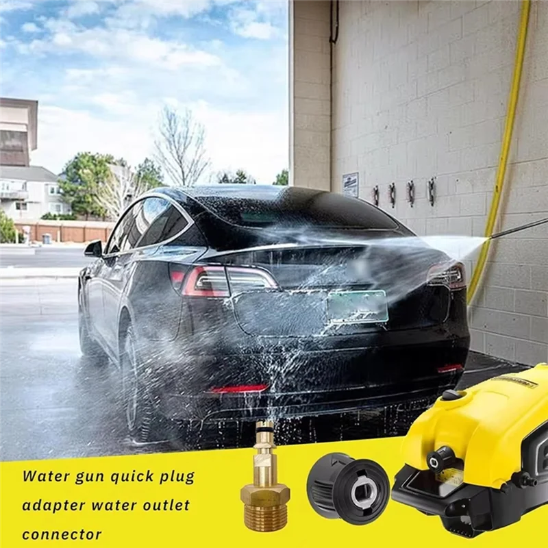 AT19-Quick Release Hose Connector For Karcher K2-K7 Series M22 14MM Fittings- High Pressure Washer Quick Connect Adapter