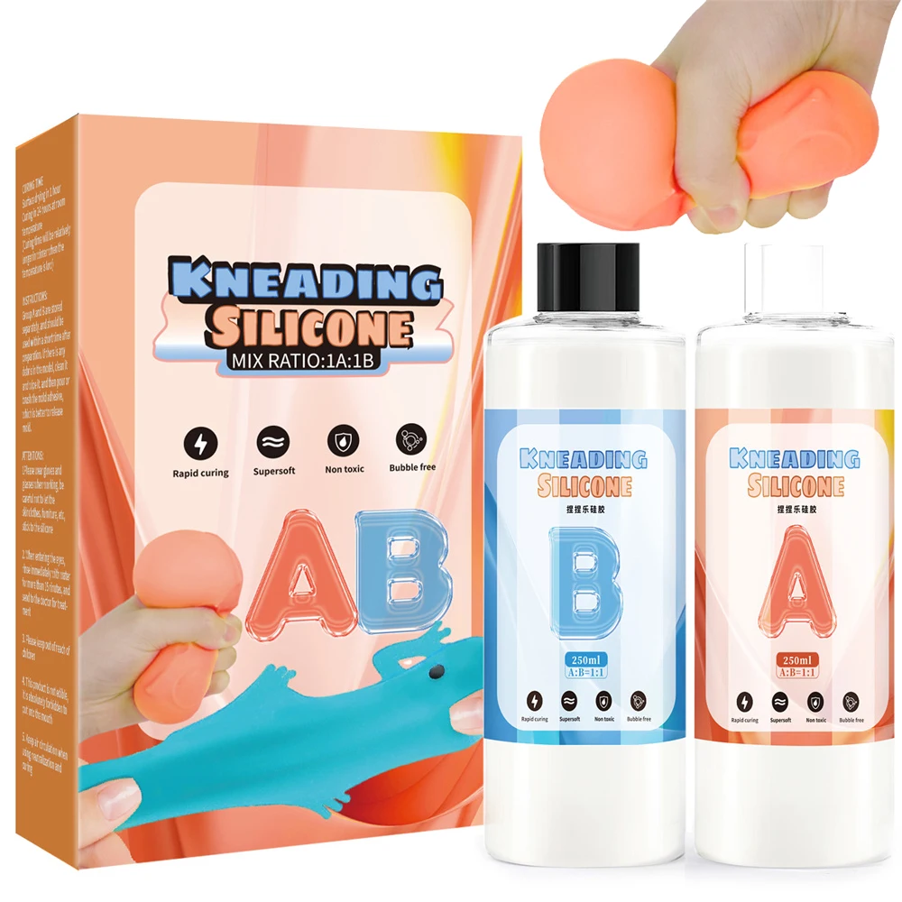 

Декомпрессионная пинцевальная Мягкая Искусственная резина 1:1AB для изготовления пищевых детских игрушек