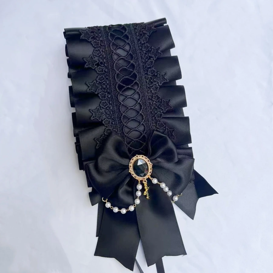 Gothic Lolita Headdress Maid Lace Handmade Versatile Hair Accessories Cute Cosplay Headbands Sweet Hairpin image 5