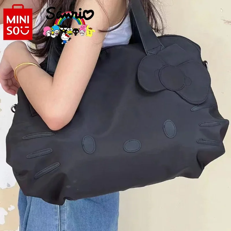 Miniso Hello Kitty New Women's Travel Handbag Luxury Brand Fashion Women's Shoulder Bag Large Capacity Shoulder Diagonal Bag