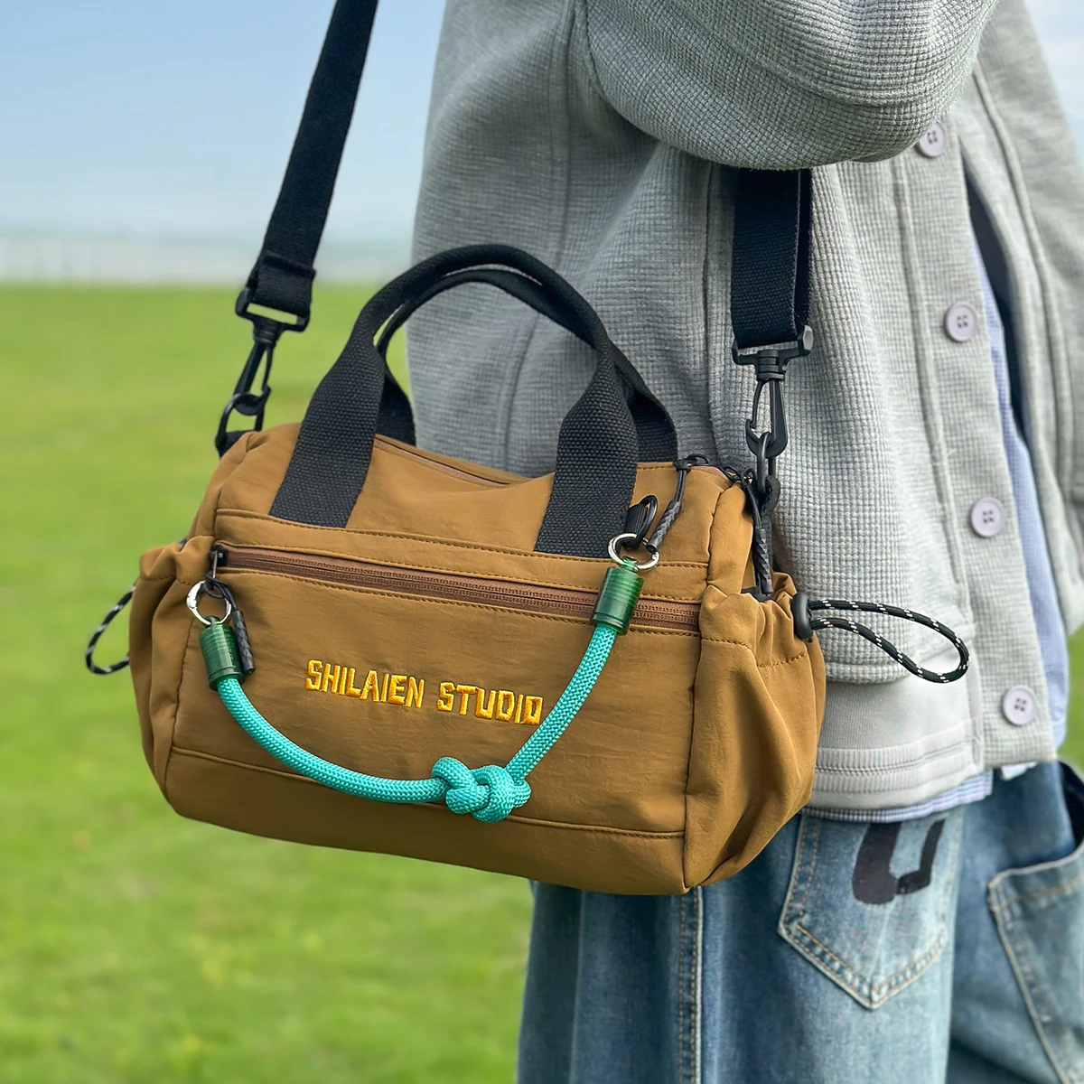 

Outdoor Sports Shoulder Bag, Men's Crossbody Bag, Women's Fitness Camel Bag, Small Bag, Casual Bag, Shoulder Bag, Small Backpack, Fashionable