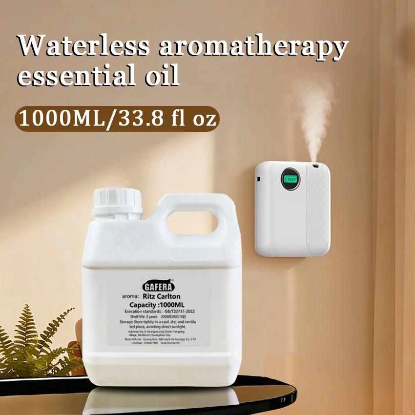 GAFERA large bottle commercial essential oil, suitable for all waterless aroma diffusers, Shangri-La - 1000ml (33.8 fl oz)
