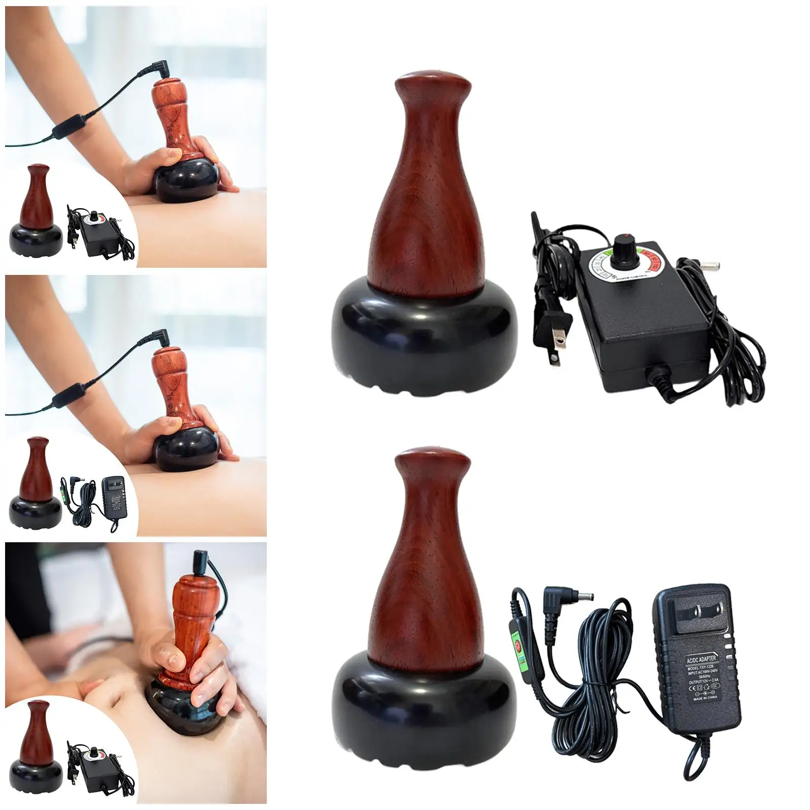 

Hot Stones for Massage Gua Sha Scraping Massage Portable Home SPA Relaxation Muscle Massage Tool for Neck Shoulder Full Body