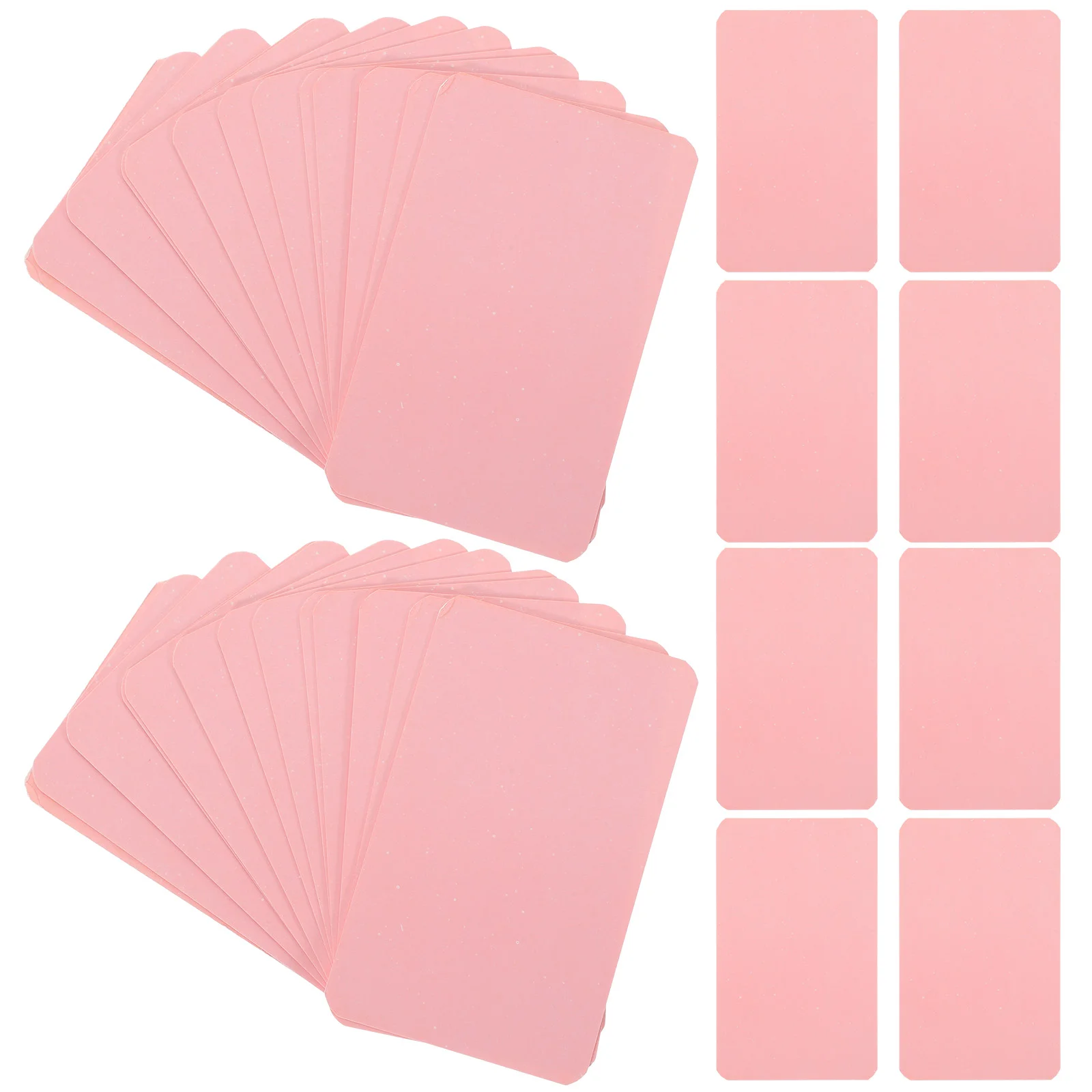 100 Pcs Greeting Card Organizer Note Convenient Word Cards Portable Pink Paper Compact Blank