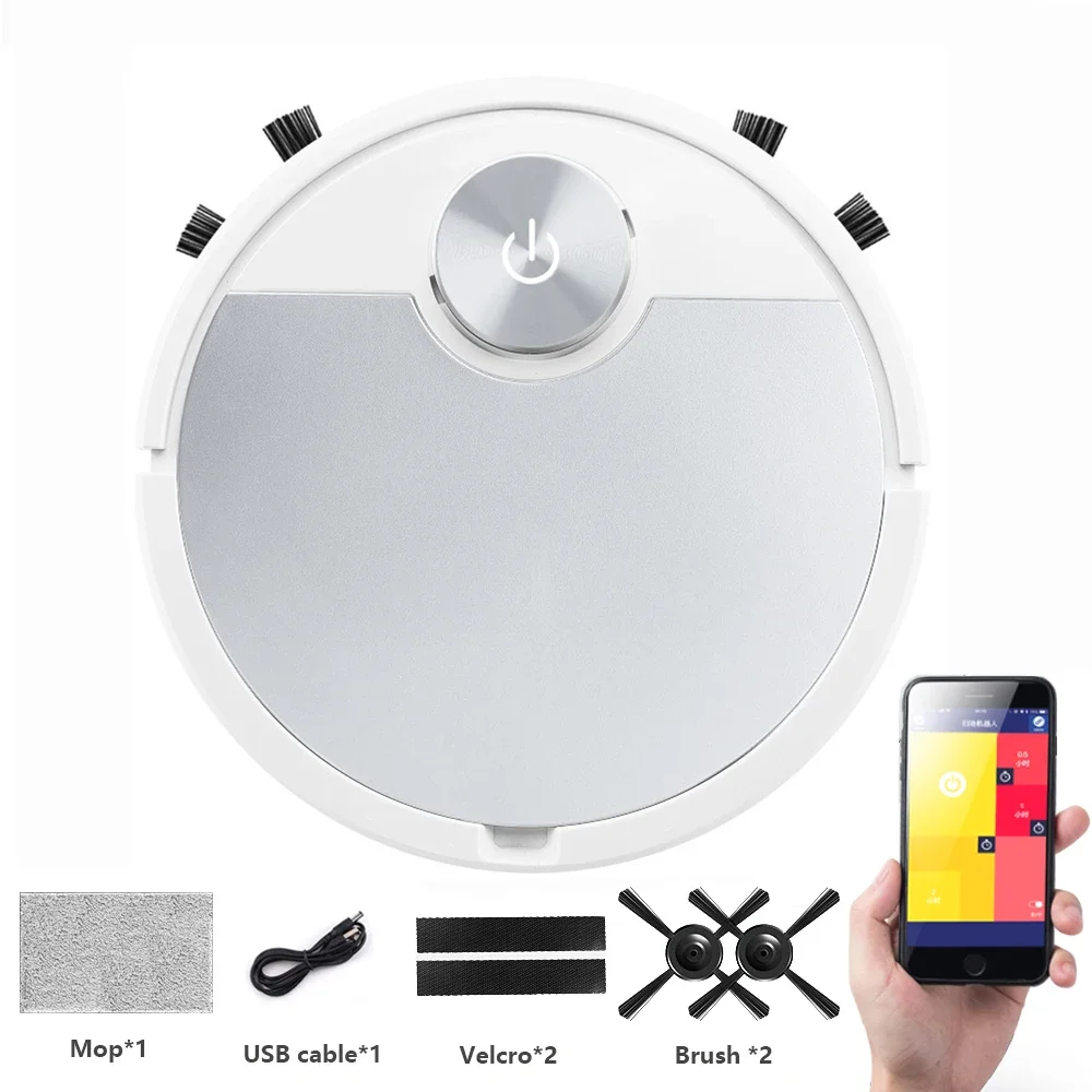 Robot Vacuum Cleaner Wireless 3 in 1 Cleaning Wet and Dry Smart Household Appliances Mop Cleaning Floor Vacuum Cleaner For Home