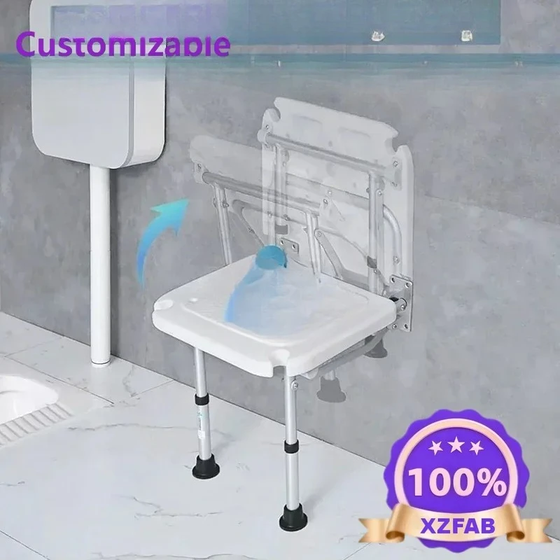 Factory Direct 2026 Best Plastic Folding Mountable Rehab Inside Bench Seat Stool Handicapped Elderly And Disabled Small Shower C