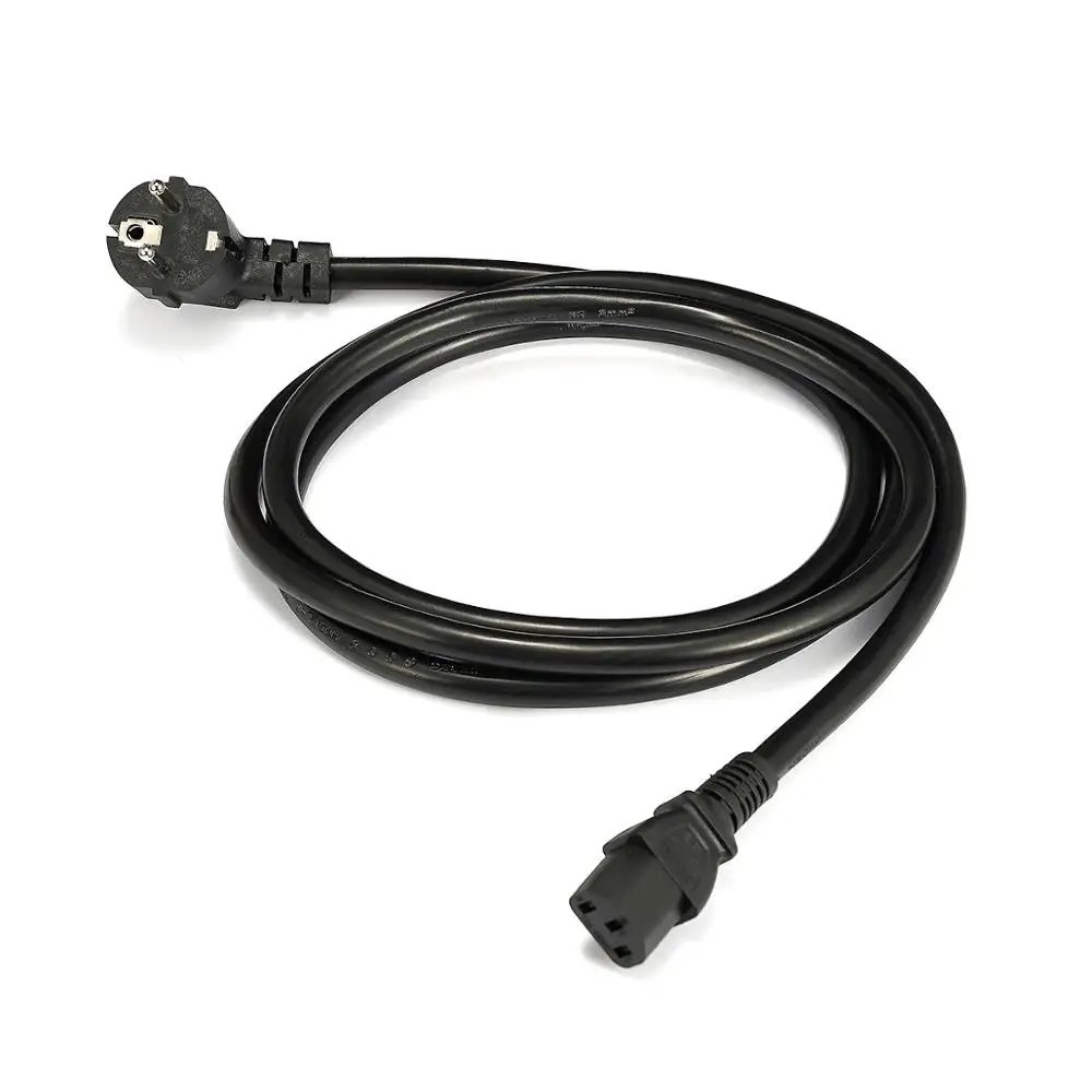 Projector Power Cord 1.5/3/5m 2mm EU Plug Schuko to IEC C13 Power Extension Cable For Dell PC Computer PSU Antminer 3D Printer