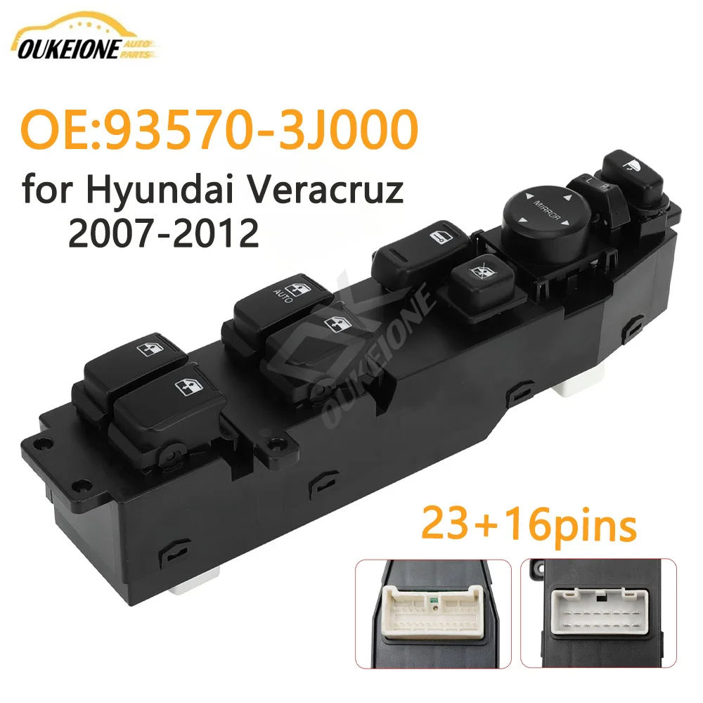

93570-3J000 for Hyundai Veracruz 2007 2008 2009 2010 2011 2012 Left Driver Side Electric Power Window Control Switch Button