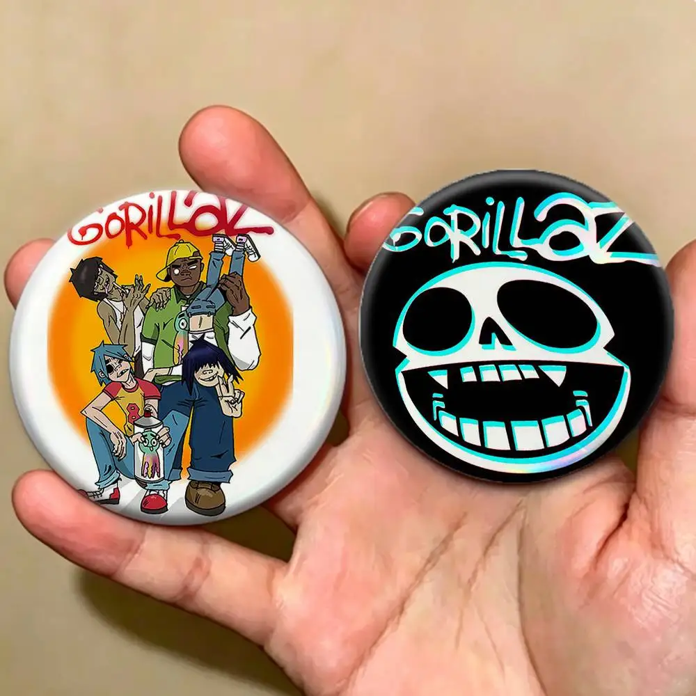 Gorillaz British Virtual Band IP   Badges Creative Tinplate Button PinsBrooch Badge Clothes Backpack