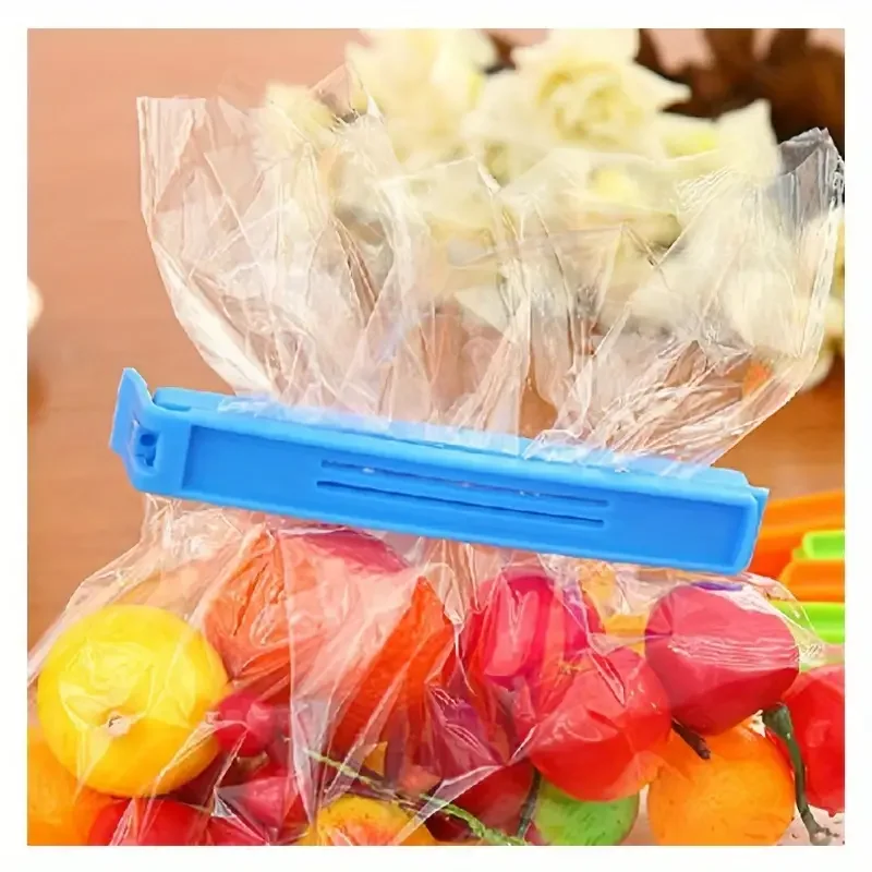 10/20Pcs Portable New Kitchen Storage Food Snack Seal Sealing Bag Clips Sealer Clamp Plastic Tool Kitchen Accessories Wholesale