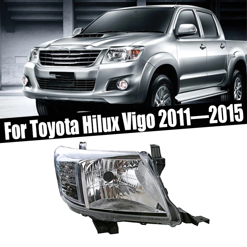 

Head Light Lamp no bulb front headlights 1pcs headlamp accessories Headlight For Toyota Hilux Vigo 2011 2012 2013 2014 2015 ﻿